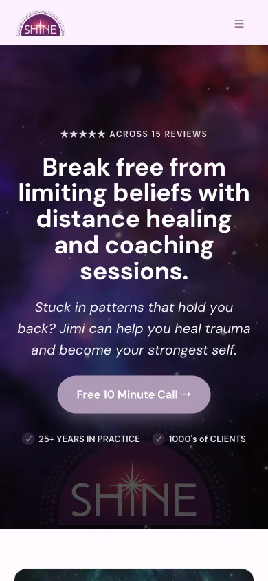 Shine Remote Wellness on mobile